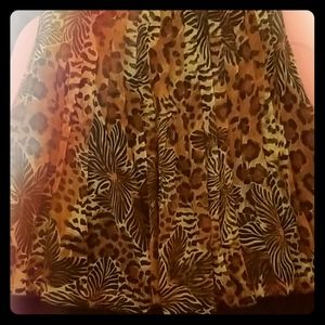 Macys Brand Cheetah Skirt.